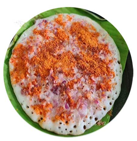 Onion Chilli Podi Uttapam
